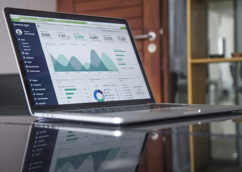 Live operational dashboard on a laptop